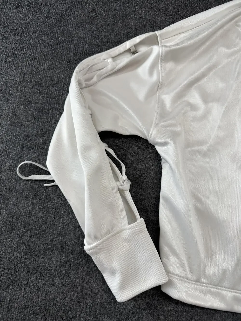 Nike Track Jacket Mens Medium White Equality Force Full Zip Logo CU6789-100